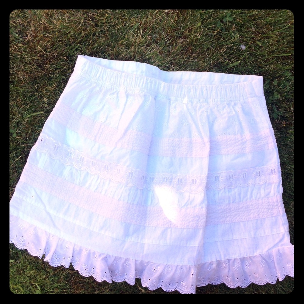 White skirt